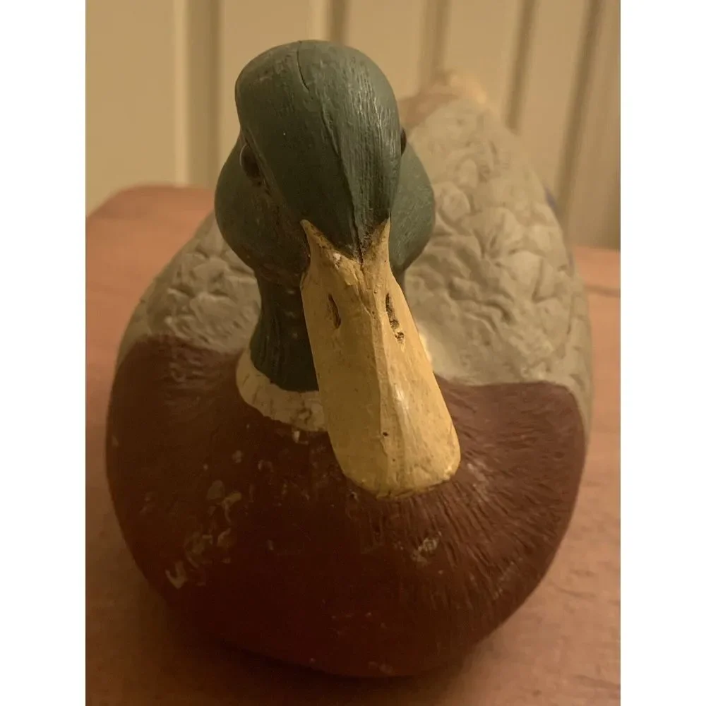 C‎ Williams Signed Resin Drake Mallard Duck Decoy.